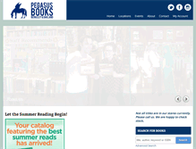 Tablet Screenshot of pegasusbookstore.com